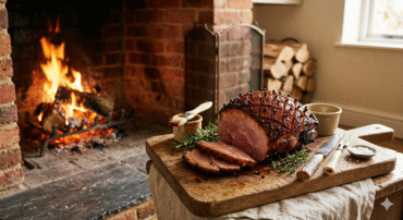 smoked honey glazed ham